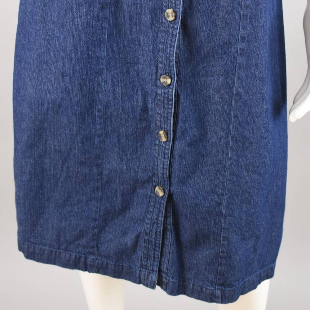 Vintage Basic Editions Button Down Jean Dress Wom… - image 5